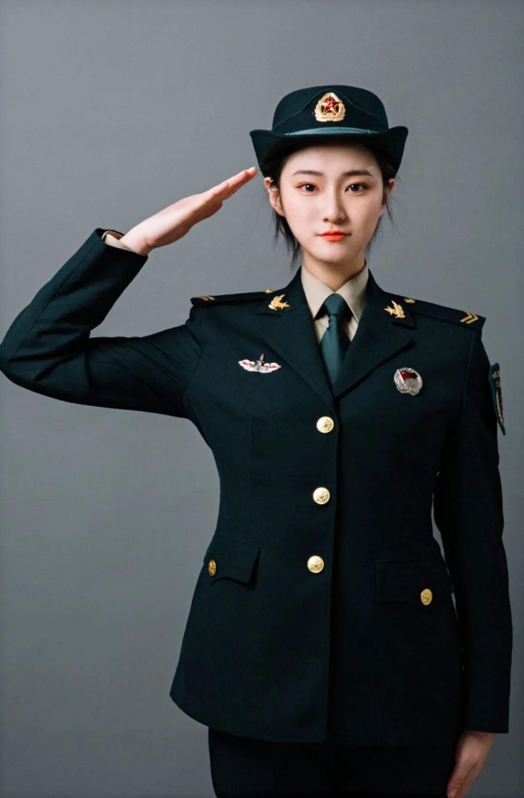中国女兵，帅气头像展现时代风采，中国女兵帅气头像，时代风采的铿锵玫瑰