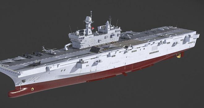 揭秘中国海军的骄傲,076型两栖攻击舰的尺寸与实力,中国海军骄傲,揭秘076型两栖攻击舰尺寸与实力