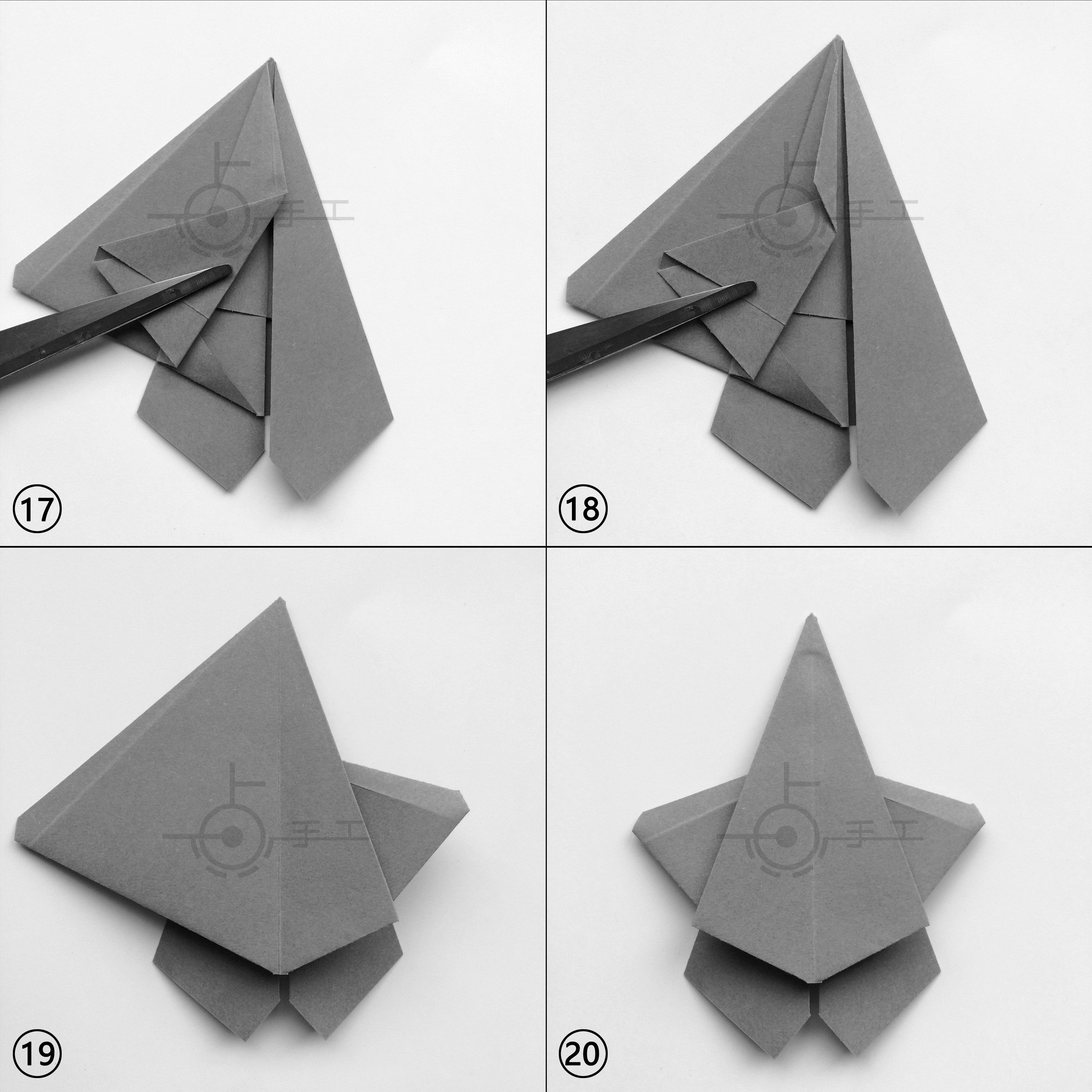 F-22起落架版战斗机折纸教程，F-22起落架版战斗机折纸教程详解