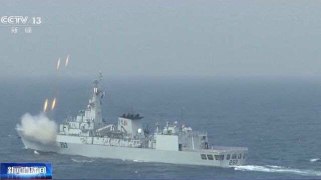 中国海军首秀派出舰队，展示力量与决心，中国海军首秀展示力量与决心，舰队出击震慑海域