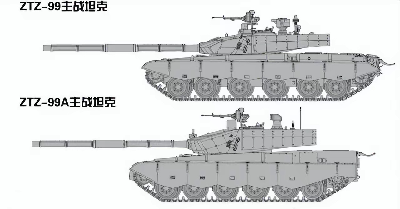 探索中国力量，99A式主战坦克的三视图解析，中国力量展现，99A式主战坦克三视图深度解析