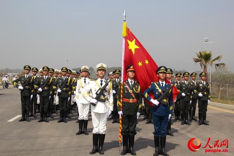 三军仪仗队图片PSD，荣耀与力量的象征，三军仪仗队PSD图片，荣耀与力量的永恒标志