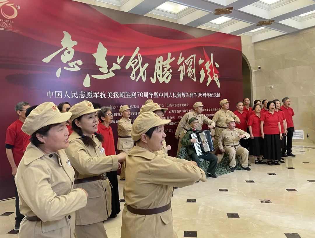 中国志愿军军歌表演，历史与荣耀的重现，中国志愿军军歌表演，再现历史荣耀时刻