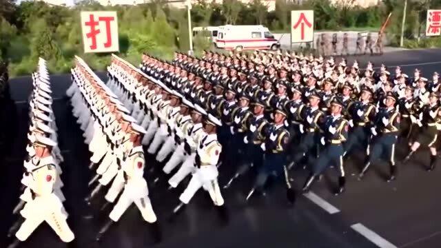 俄罗斯阅兵与中国三军仪仗队，一段跨越国界的荣耀时刻，中俄军威展阅，跨越国界的荣耀时刻