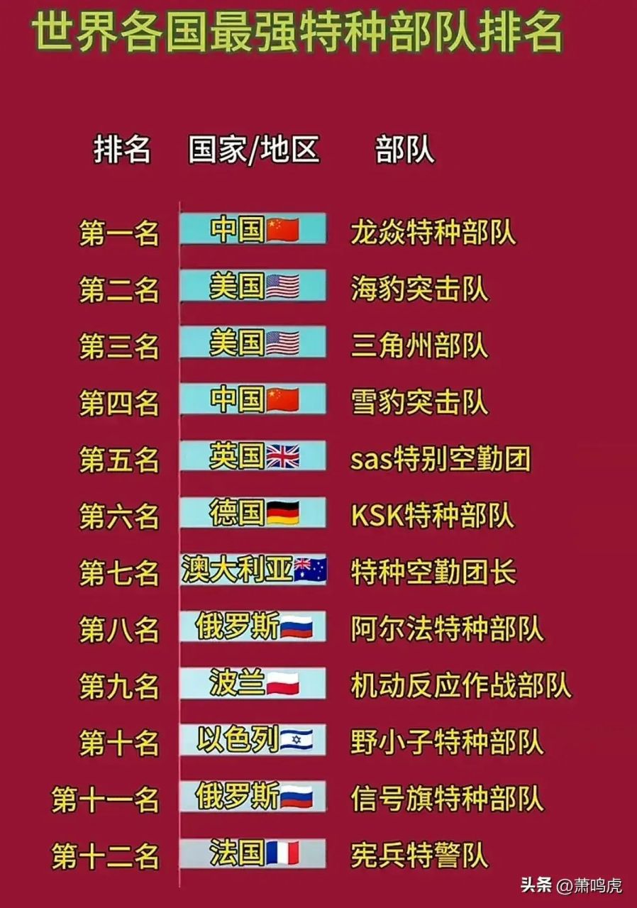 中国特种部队排名图片及其卓越表现，中国特种部队排名图片及卓越表现概览