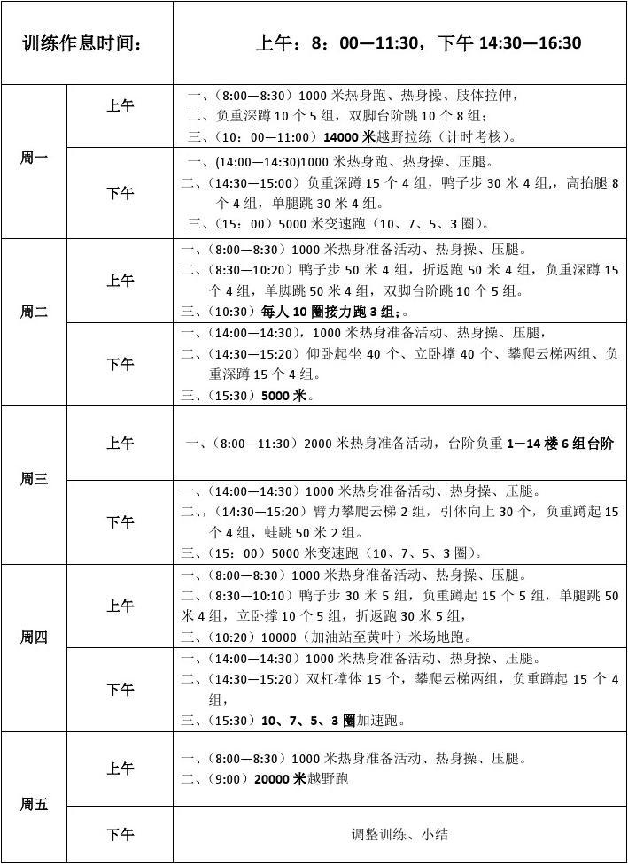 新兵体能训练计划表，构建强健体魄与高效战斗力的基石，新兵体能训练计划表，塑造强健体魄与战斗力的基石