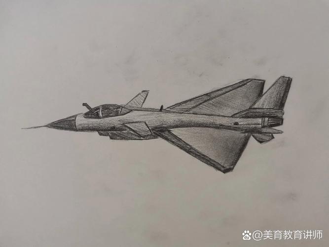 歼-10战斗机速写，空中之鹰的矫健身姿，歼-10战斗机矫健身姿速写——空中之鹰的壮丽篇章