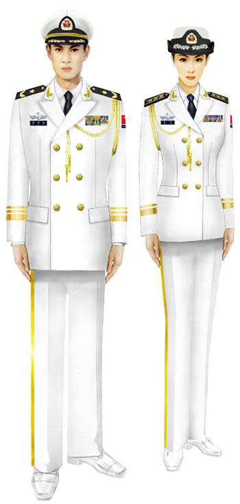 中国海军常服与礼服，传统与现代的完美结合，中国海军常服与礼服，传统与现代的完美融合