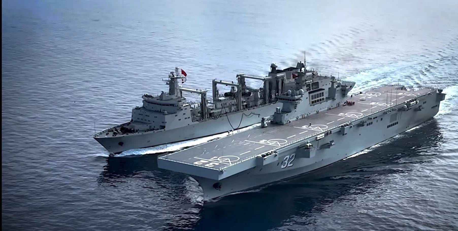 中国海军新篇章，075型两栖攻击舰第五号舰的崛起，中国海军新篇章，075型两栖攻击舰第五号舰的崛起与力量展示