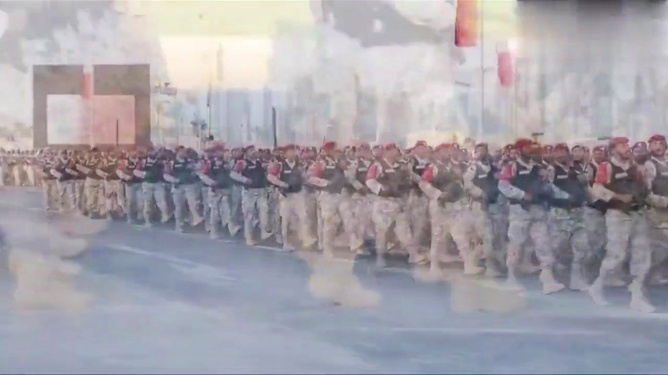 卡塔尔阅兵中的中国式正步，传统与现代的融合展现，卡塔尔阅兵中的中国式正步，传统与现代的完美融合展现风采