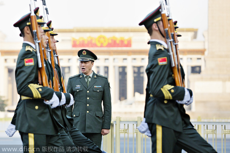珍贵的记忆，五十年代的三军仪仗队图片，五十年代三军仪仗队珍贵图片，留存历史记忆