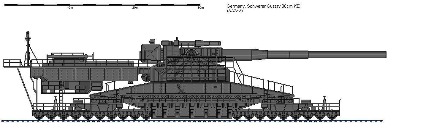 古斯塔夫巨炮,填充颜色的传奇兵器,古斯塔夫巨炮,传奇彩色兵器风采展示