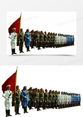 三军仪仗队图片线描，荣耀与力量的象征，三军仪仗队线描图片，荣耀与力量的永恒象征