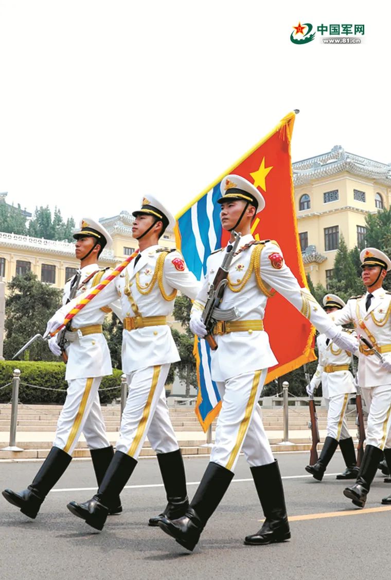 海军仪仗队受阅视频,荣耀与力量的展现,海军仪仗队阅兵风采,荣耀与力量的完美展现