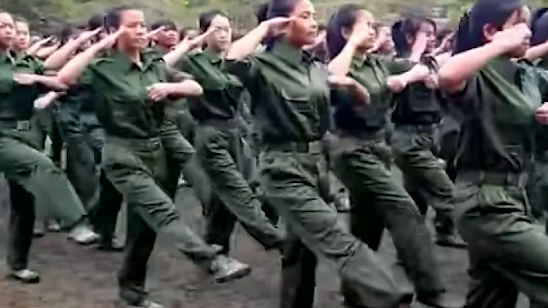 看到女兵方队的感受,荣耀与力量的交织,女兵方队的荣耀与力量,荣耀交织的瞬间