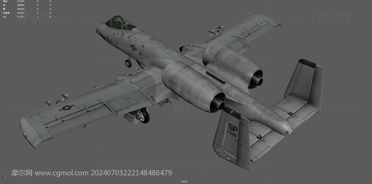 A-10疣猪攻击机折纸教程，A-10疣猪攻击机折纸教程，一步步教你折纸战机