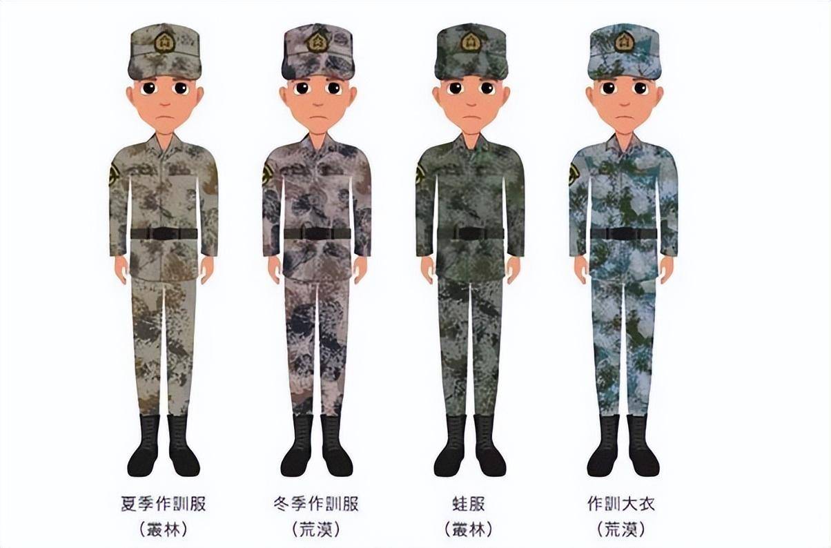 现在我军迷彩服概览,我军迷彩服全面概览
